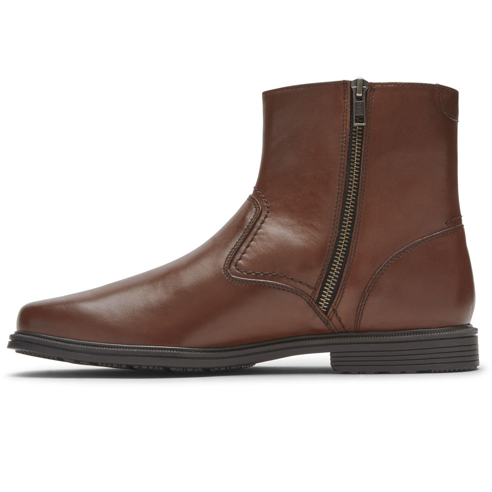 Rockport Singapore Mens Boots - Taylor Zipper Brown - YH6798532